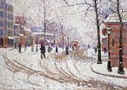 Paul Signac snow boulevard de clichy pa ris Germany oil painting artist